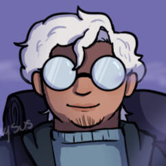 a digital drawing of Martin Blackwood from The Magnus Archives